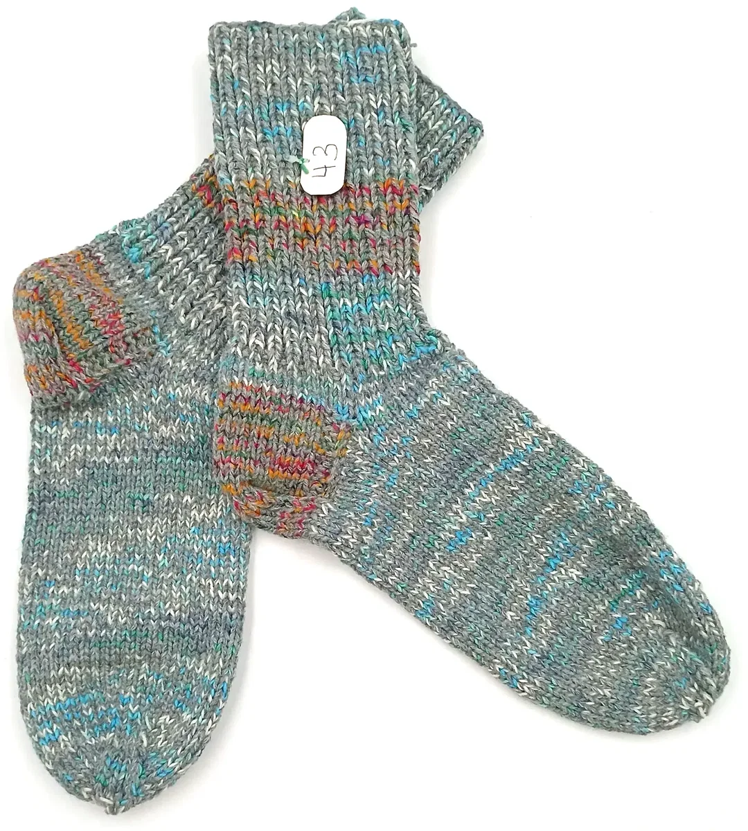 Handgestrickte Wollsocken Gr. 43 - Bild 1