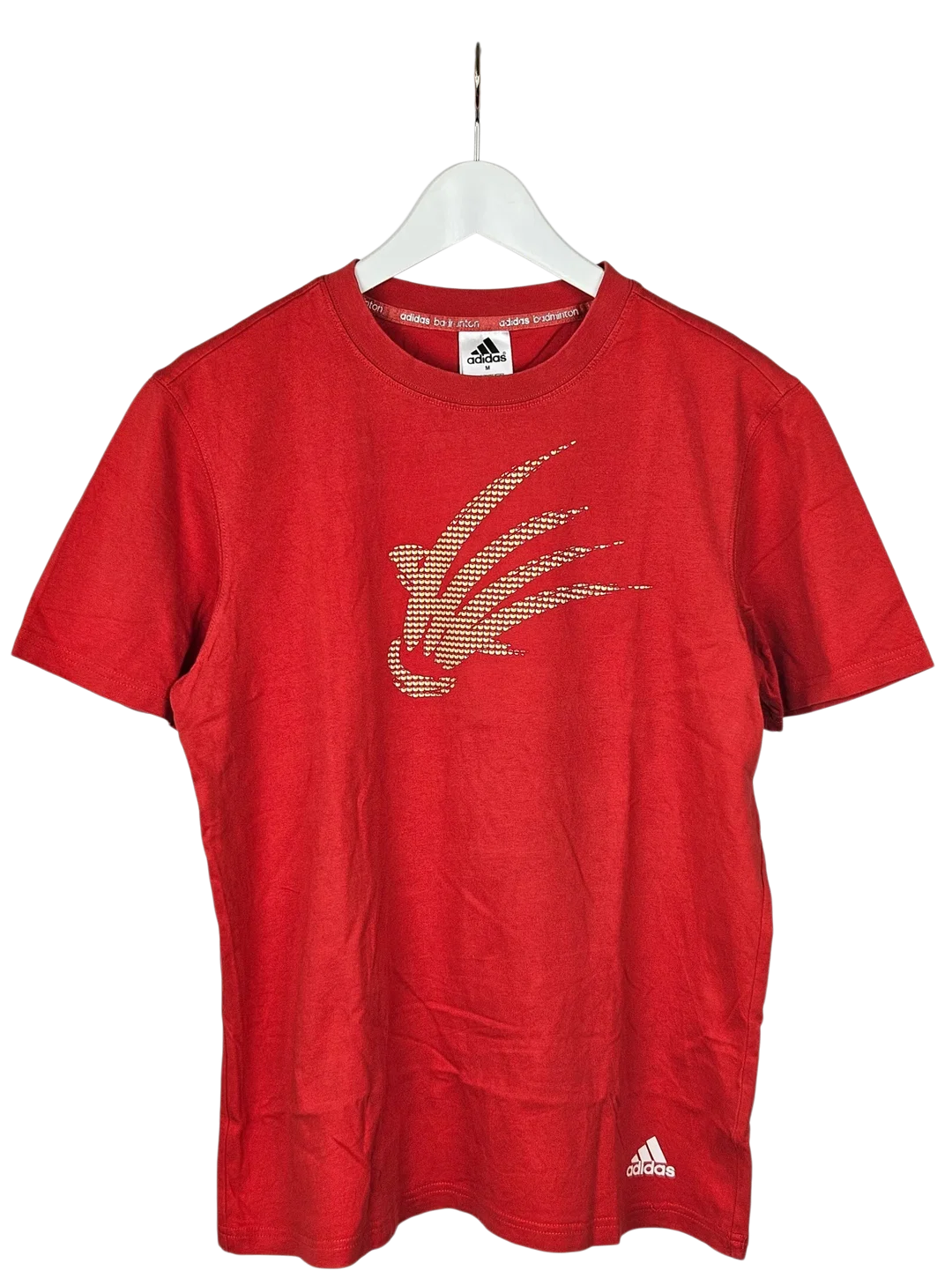 Adidas Badminton Herren T-Shirt, rot - Gr. M  - Bild 1