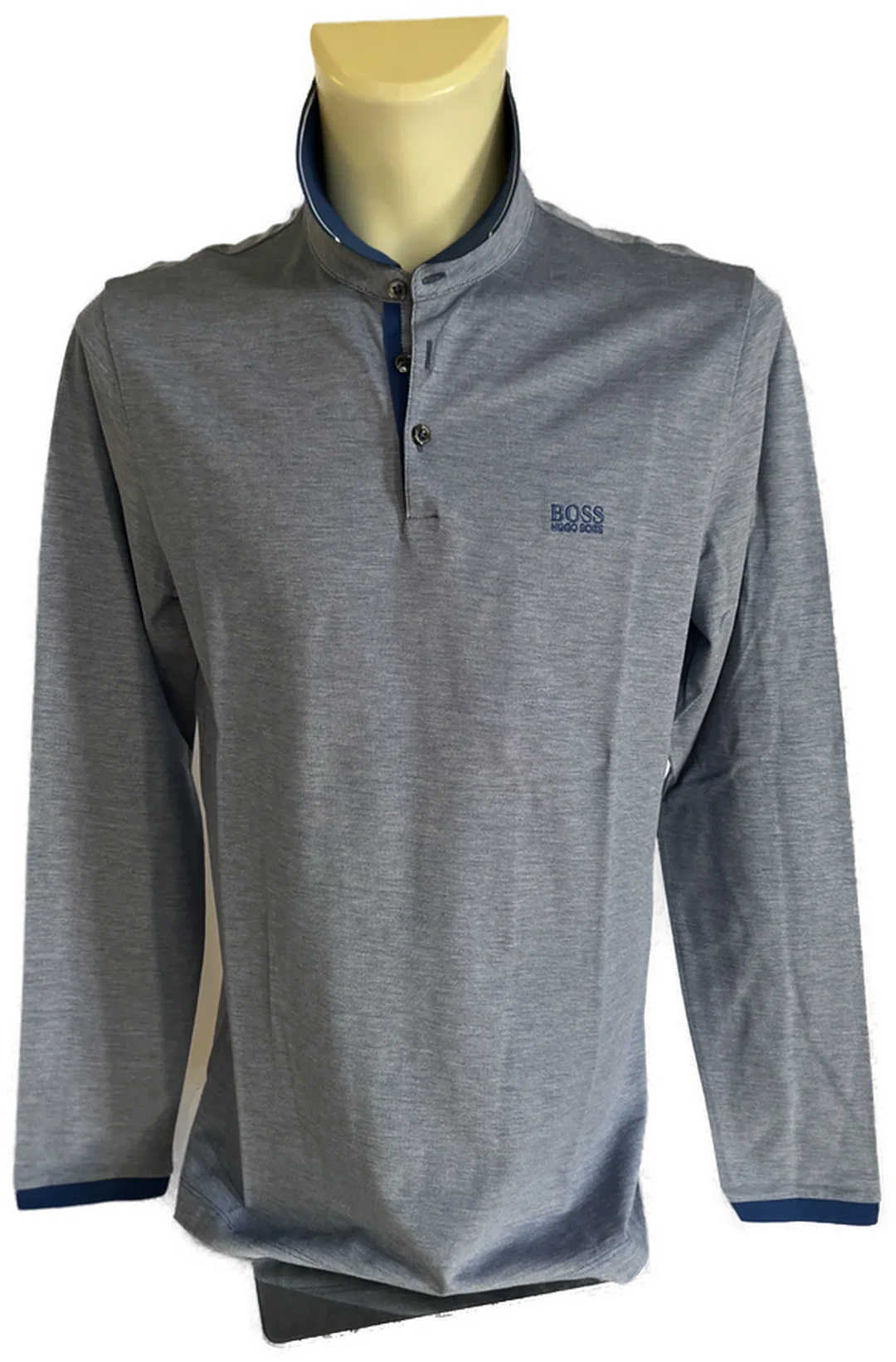 HUGO BOSS Langarm-Shirt blau Gr. L – Bild 1