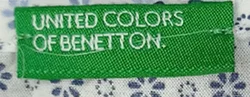 United Colors of Benetton Kinderkleid weiß gemustert Gr. M - Bild 3