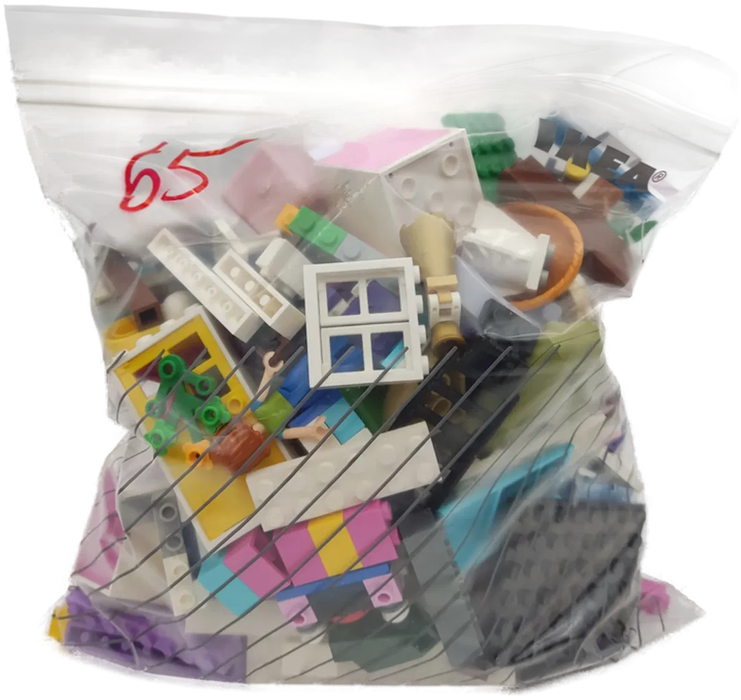 0.5 Kilo Lego Steine gemischt - Bild 4