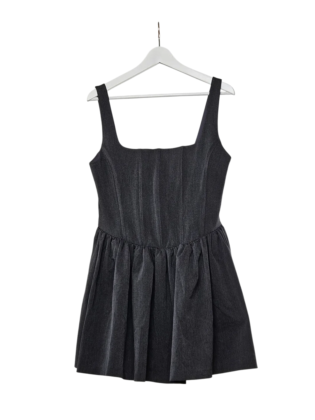 ZARA Damen Minikleid, grau - Gr. L / 40 - Bild 1