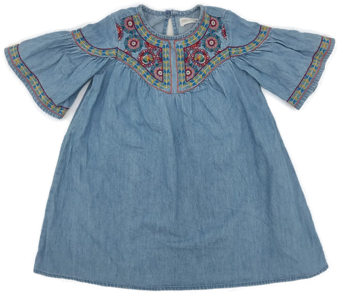 Zara Kinder Kleid blau Gr.110 - Bild 1