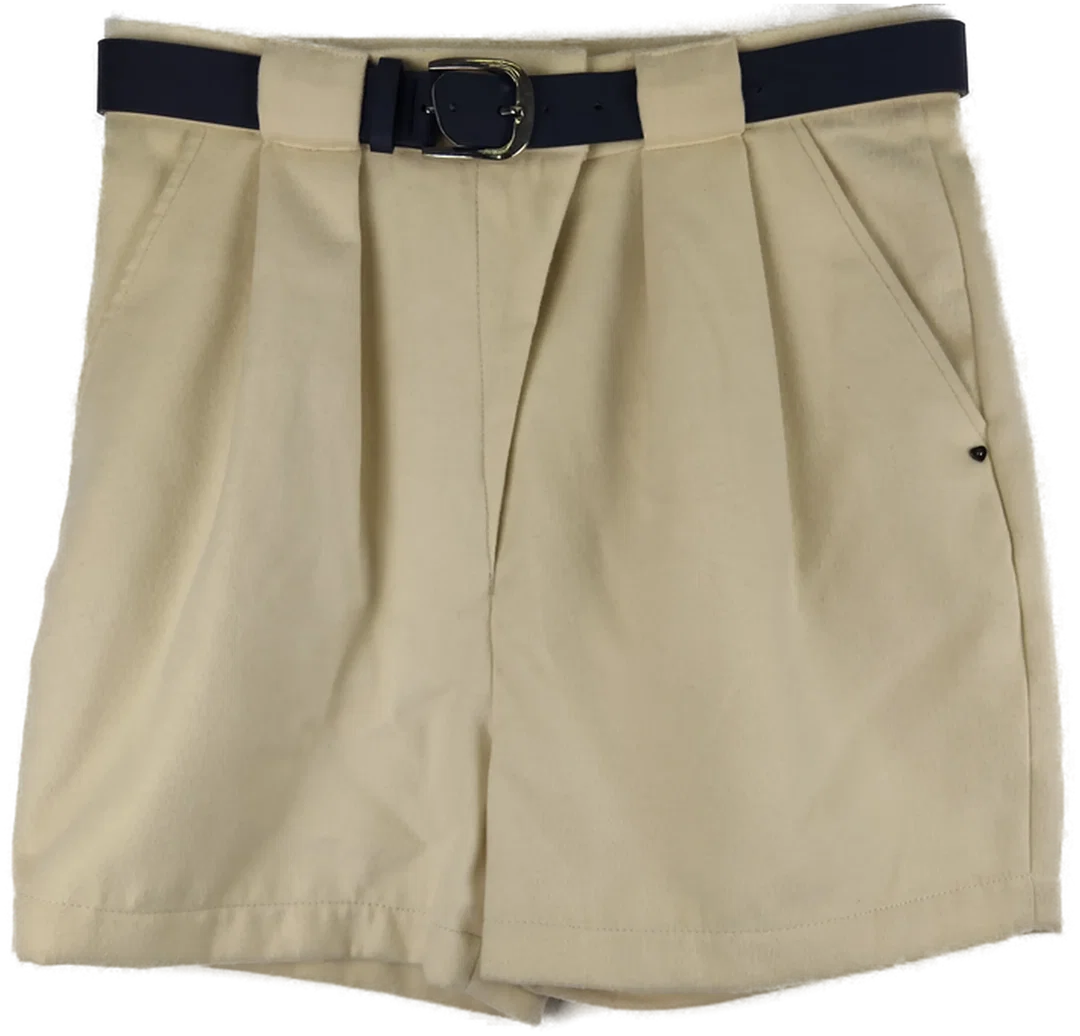Damen-Shorts Beige Größe 42 Mit Gürtel | Casual-Klassiker – Bild 1