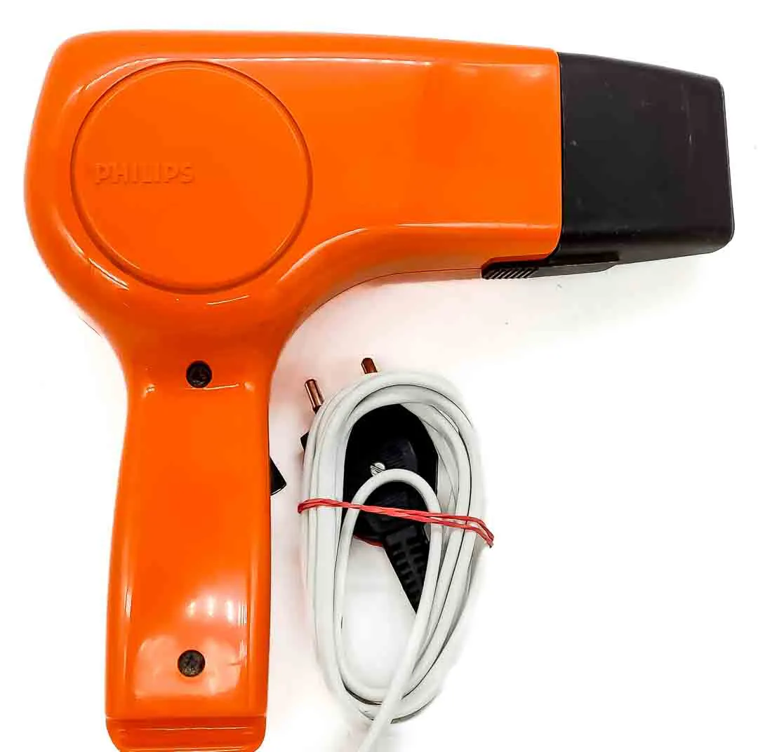 Vintage Philips HP 4118 Retro Fön / Haartrockner orange - Bild 4