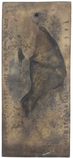 Prof, Erwin Huber: Bronze Relief 