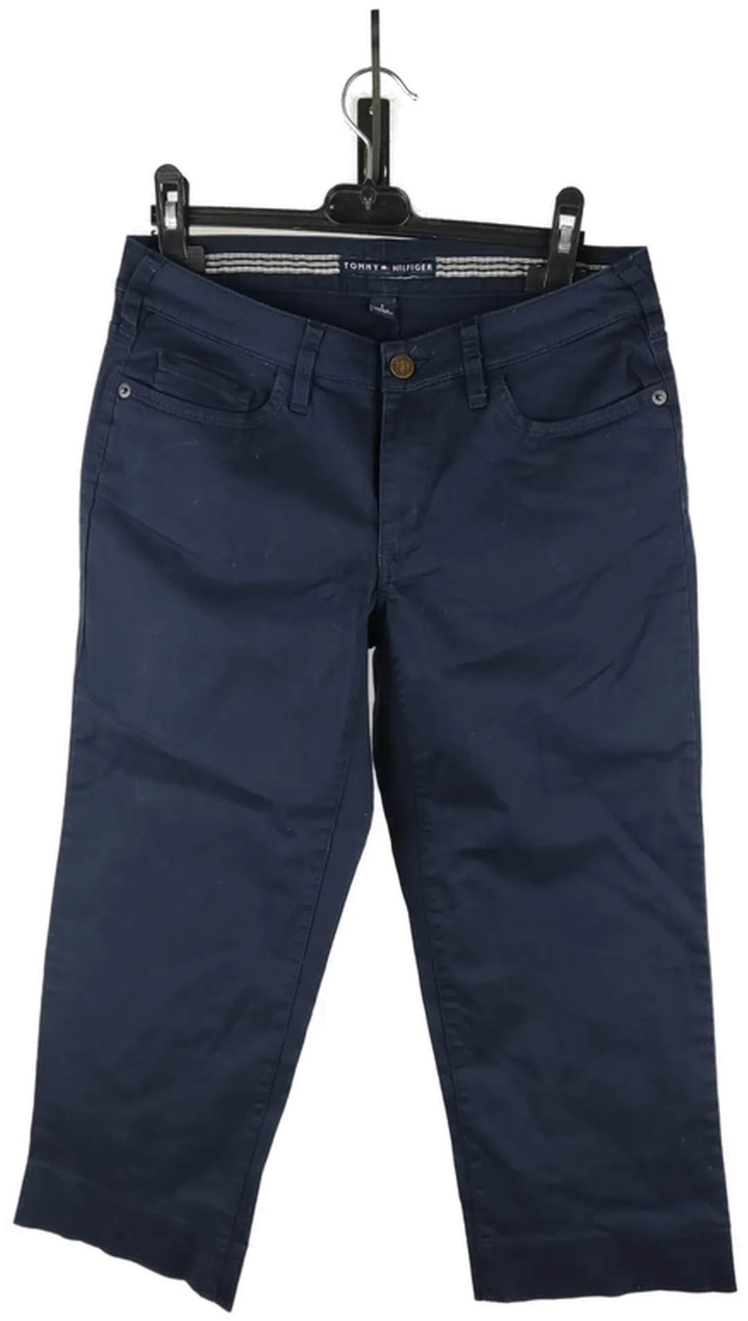Tommy Hilfiger Damen-Jeans Gr. 32 L30 Unifarben | Dunkelblaue Caprihose - Bild 4