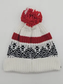 Eisbär Strickhaube, rot/weiß/schwarz – Vorschau 2