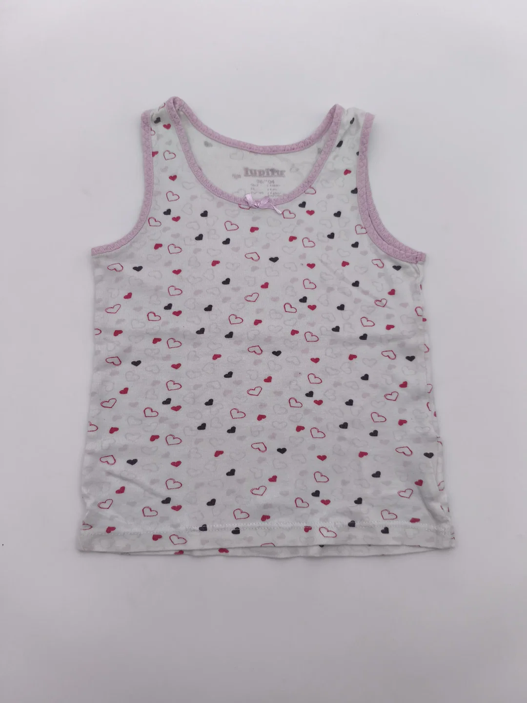 4tlg. Bekleidungsset Mädchen, Gr. 98/104, Langarmshirt, Unterleibchen, Leggins, Strumpfhose – Bild 2