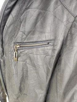 Jacke "Bonita", langarm mit Kragen, dunkelblau mit Taschen, Größe 42 – Vorschau 2