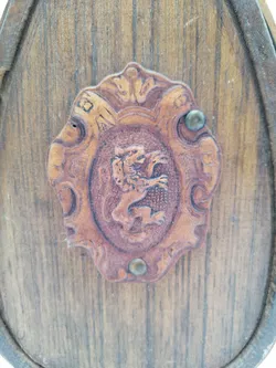 Feldflasche aus Holz ca. 29 cm hoch  - Bild 4