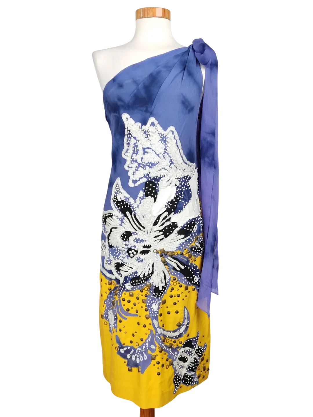 DIANE VON FURSTENBERG Damen Midikleid, multicolor - Gr. M - Bild 1