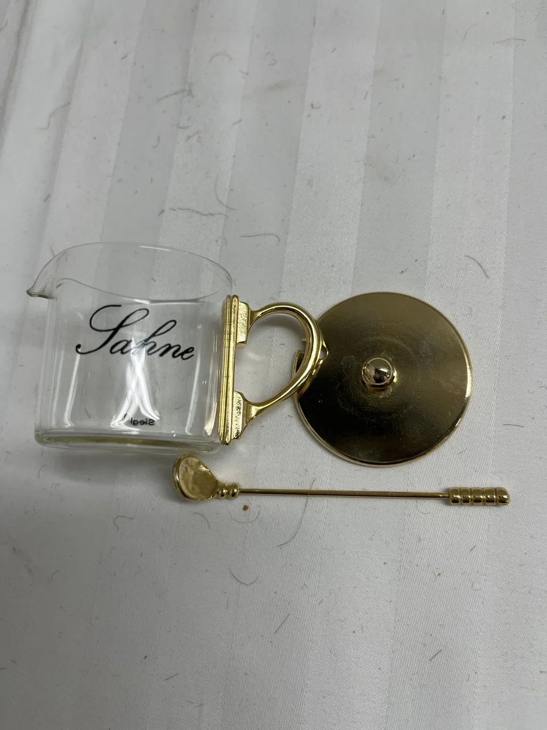 SIEGL Sahne Kännchen Set: Deckel und Löffel inklusive - 4cm, Sehr gute Qualität – Bild 3