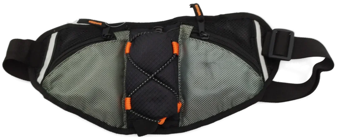 Schwarz-grauer Gürteltasche - ca. 96cm / verstellbar - Bild 4