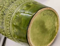 Bodenständer-Vase West Germany – Prachtstück in Olivgrün - Bild 4