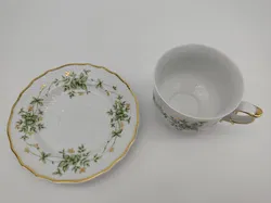 Porzellan Kaffeetasse und Untersetzer - Bild 2