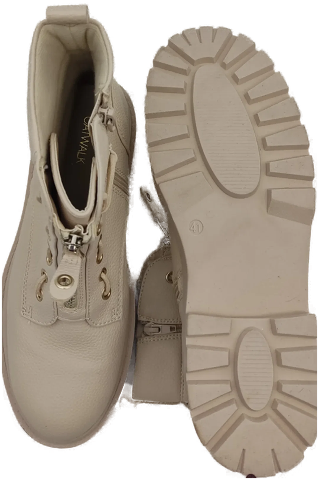 Catwalk Chunky Boots in Beige Größe 41 – Bild 3