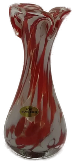 Glas-Vase, echt Handarbeit, Glasbläserarbeit - Bild 2