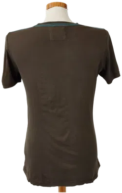 H&M Herren T-Shirt braun mit Aufdruck - Gr. S - Bild 2