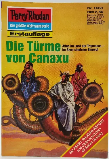  Romanheft Perry Rhodan Die Türme von Canaxu Erstauflage Nr.1668 - Bild 1