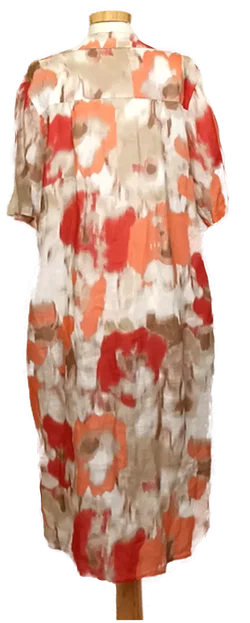 Kyra Midi-Hemdblusenkleid gemustert Gr. 42 - Bild 2