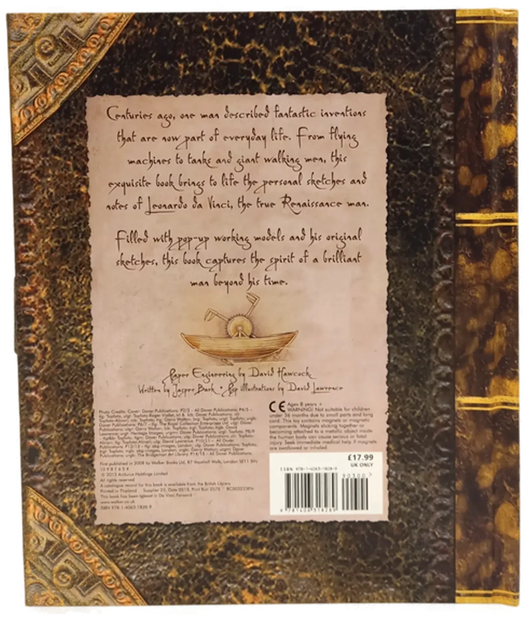 Leonardo da Vinci: Inventions – Pop-up-Buch mit 3D-Modellen von David Hawcock – Bild 3