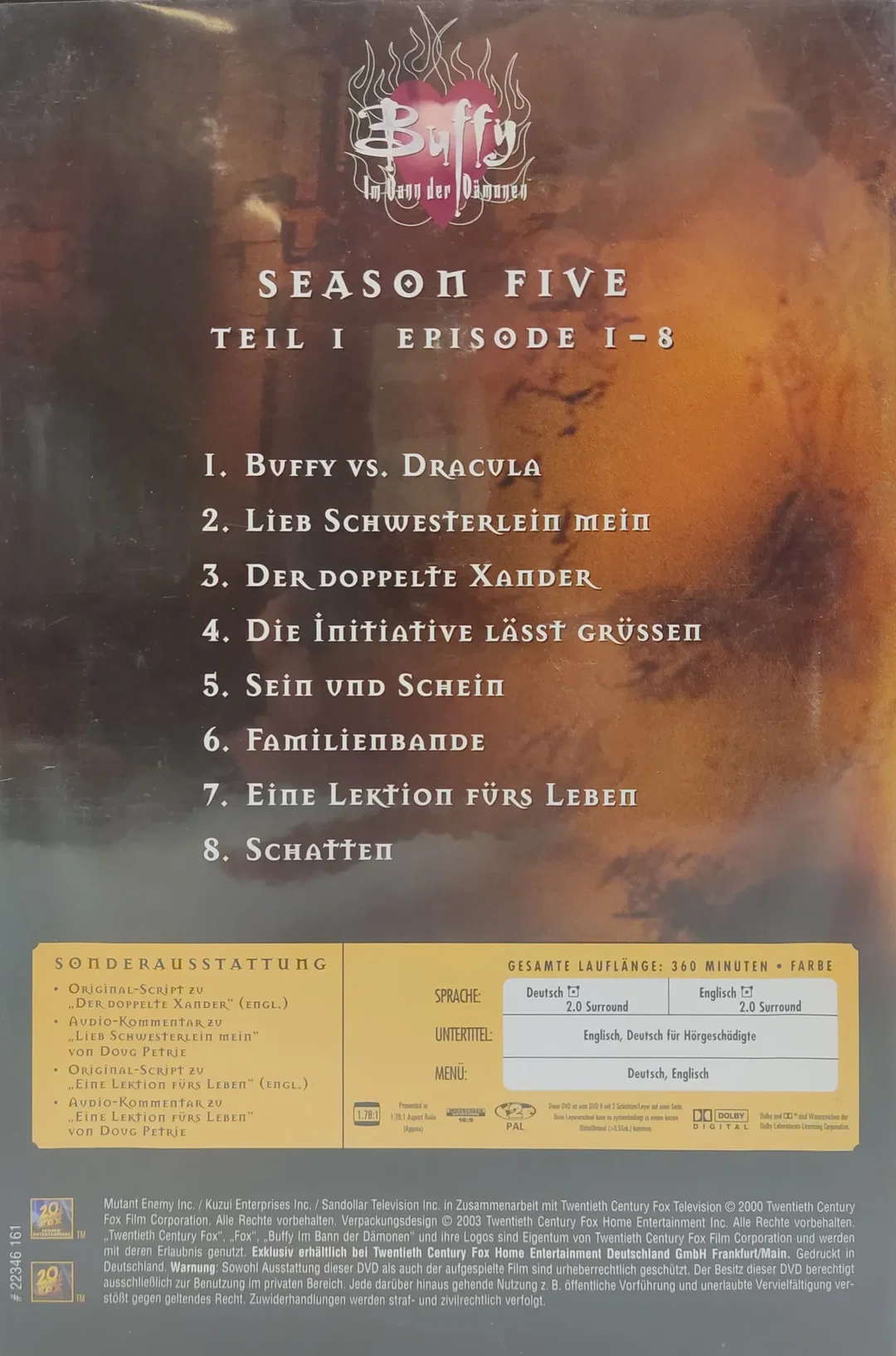 Steffi's Pick - Buffy - Im Bann der Dämonen - Season Five - 2 DVD's  – Bild 3