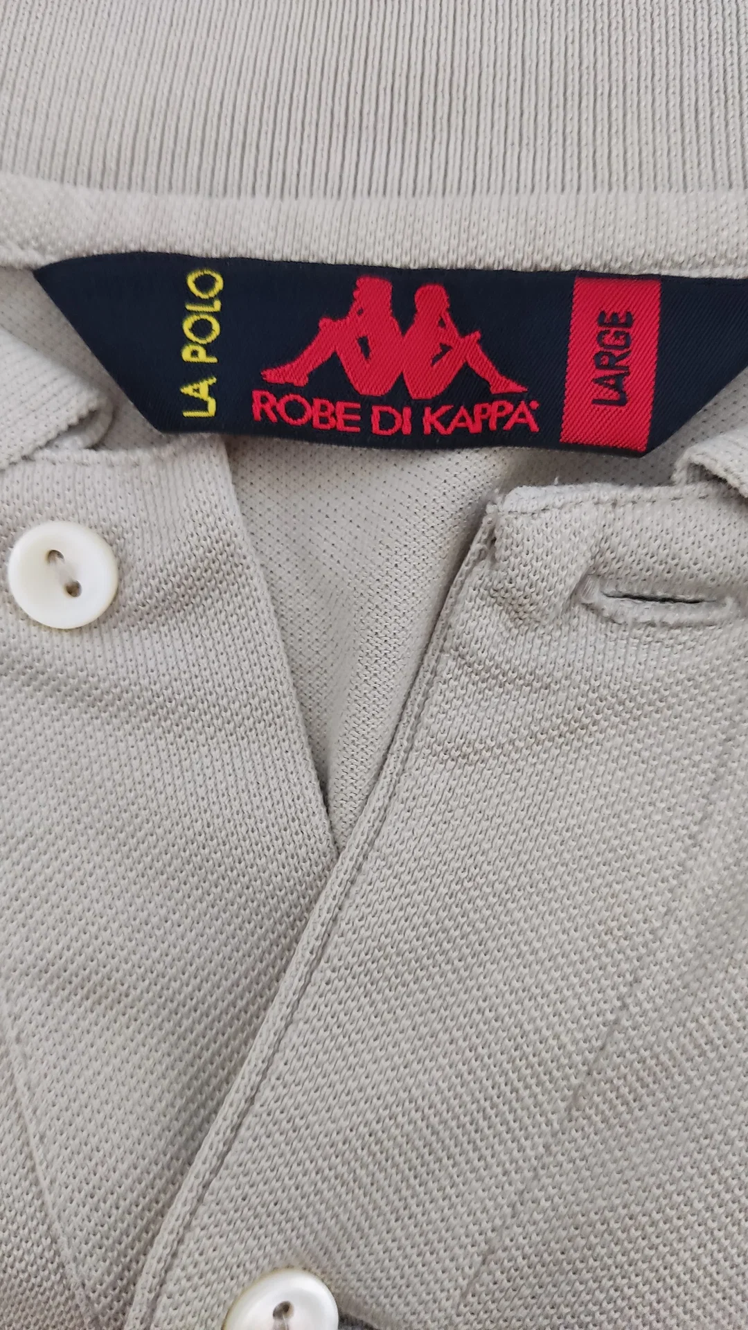 Robe di Kappa Herren Poloshirt, beige - Gr. L – Bild 4