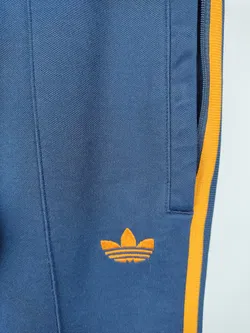 Adidas Unisex Trainings- Jogginghose dunkelblau/orange - XS/44 - Bild 4