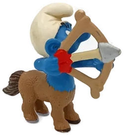 Schleich Schlümpfe - Zentaurus Schlumpf mit Bogen - Bild 2