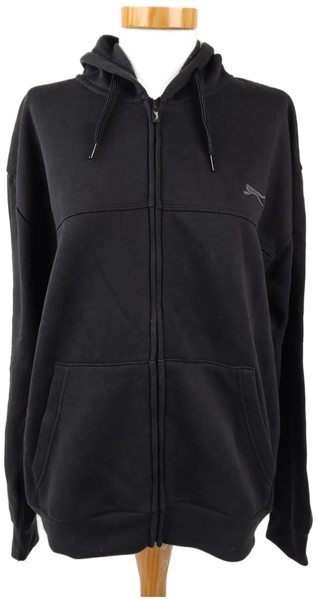 Slazenger Damen Zip Hoodie schwarz - Gr. XXL - Bild 4