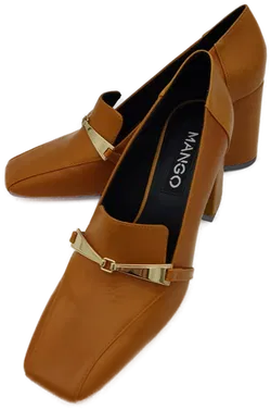 Mango Damen Pumps cognac Gr.39 - Bild 1