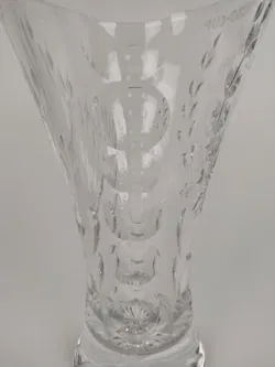 Große Glasvase, geschliffen - Bild 4