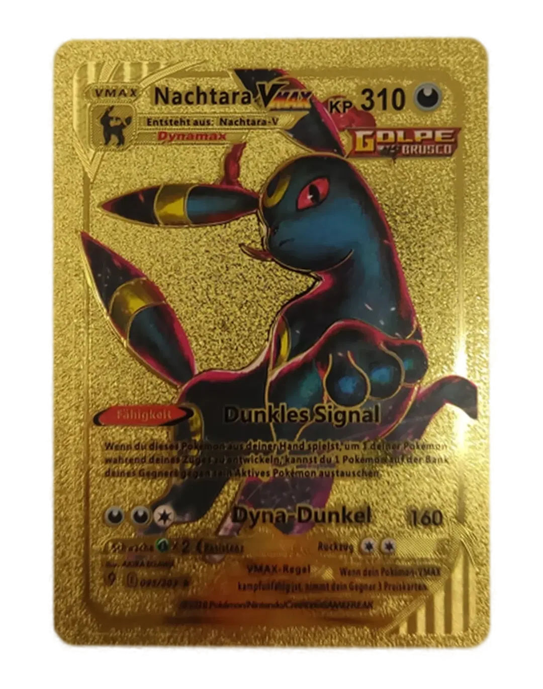  Pokémon Sammelkarte Goldfolie Nachtara Vmax - Bild 1