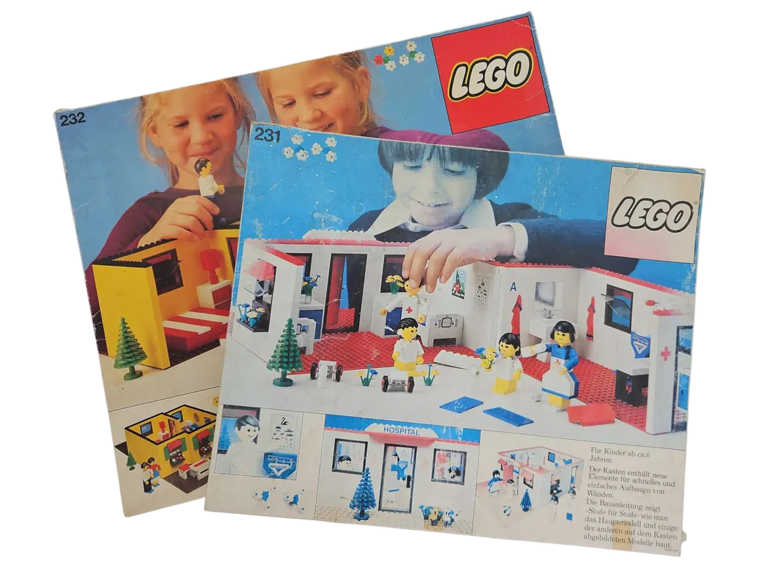 Lego - Bungalow und Krankenhaus - Vintage Klemmbausteine - Bild 4