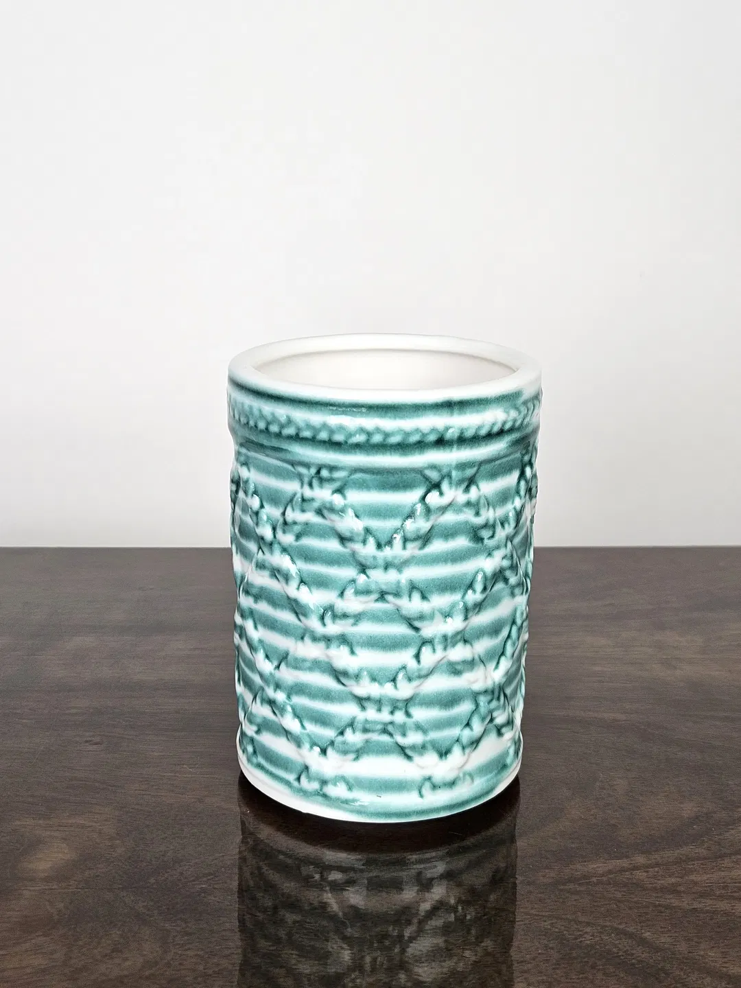 Gmundner Keramik Vase - Geflammt - Höhe 14 cm - Bild 4