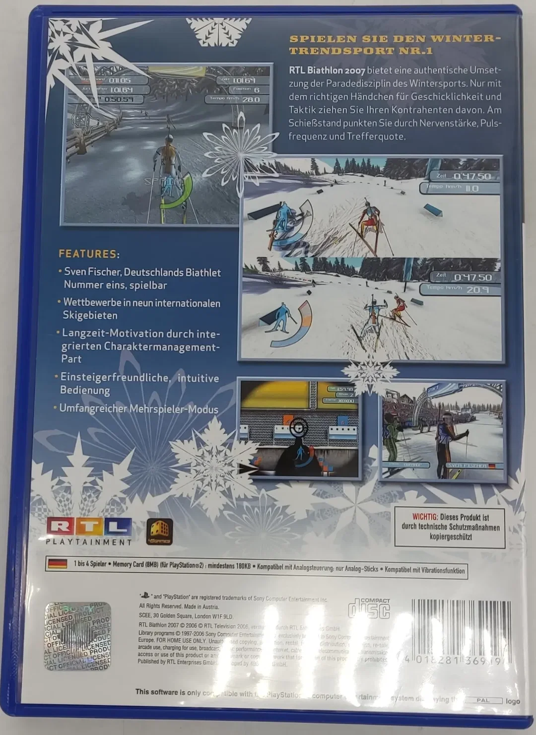 Playstation Sony PS2 RTL Biathlon 07 – Bild 4