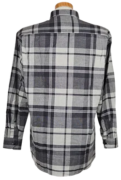 LUIGI Vintage Herren Hemd, grau - Gr. M  – Vorschau 3