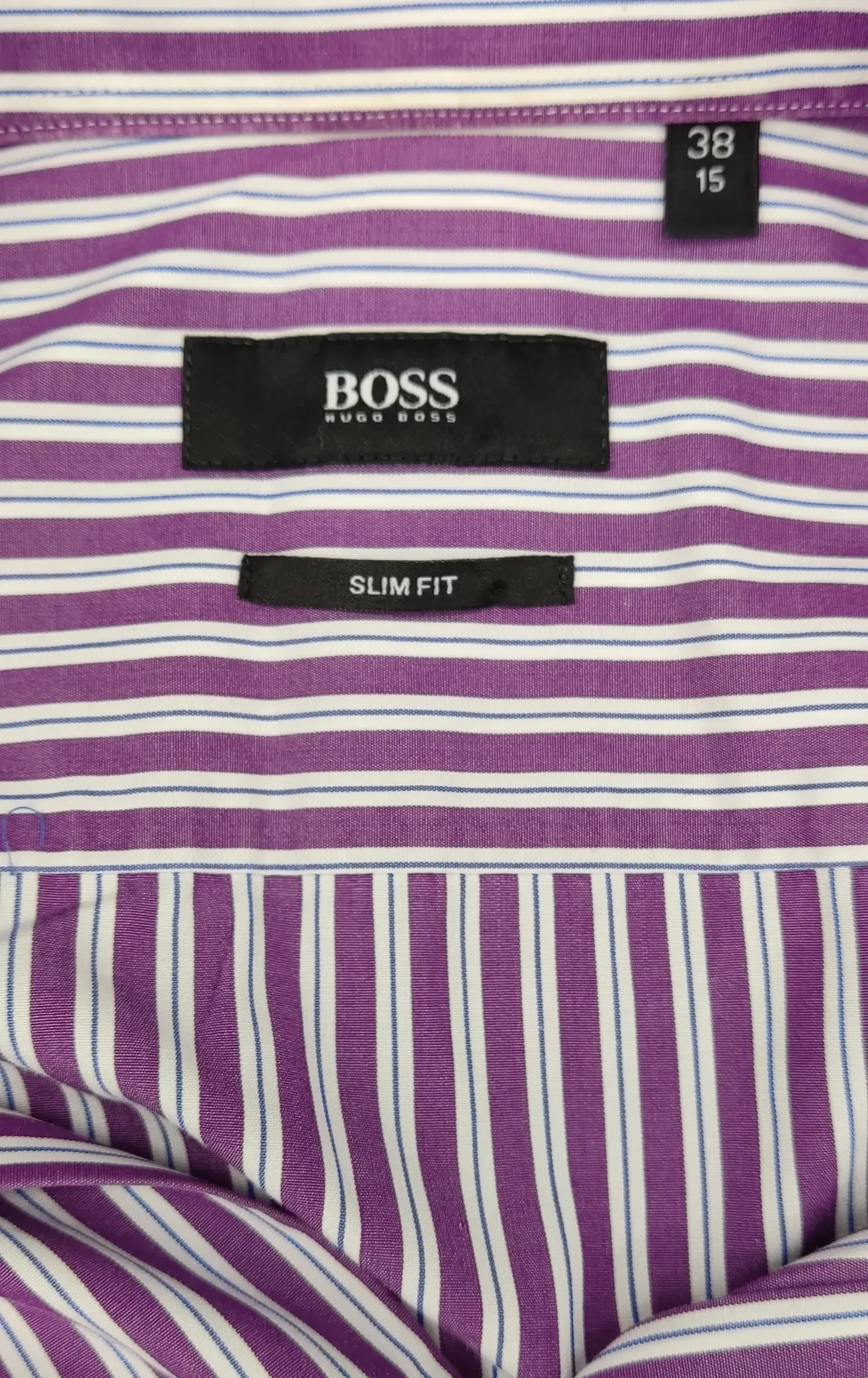 Boss Herren Hemd gestreift Gr. 38 – Bild 4