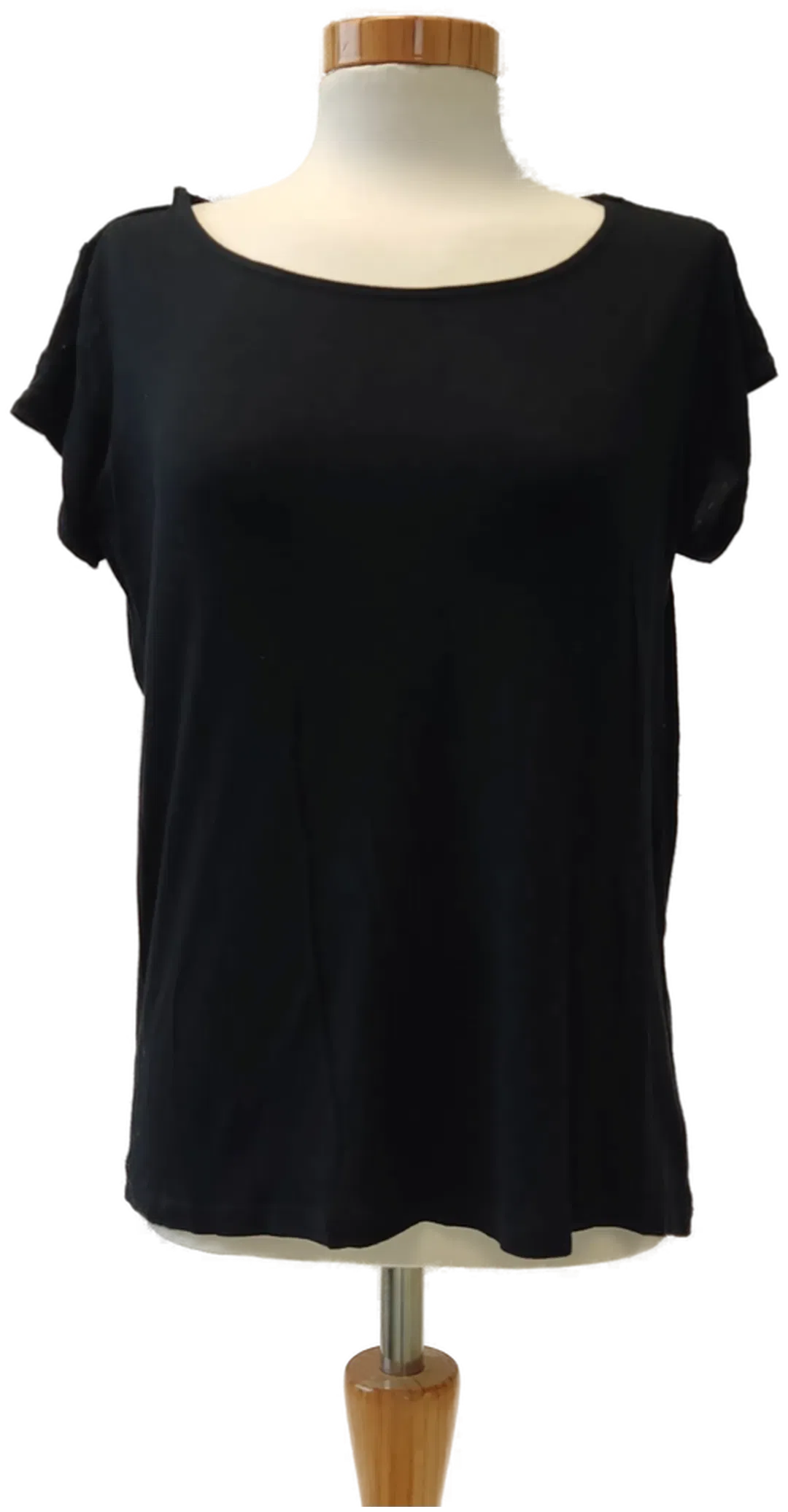 Damenkurzarm T-Shirt schwarz - Gr. 34 - Bild 1