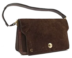 Vintage Rauledertasche Damen braun