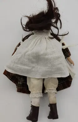 Vintage Porzellanpuppe mit Stoffkörper ca 41cm - Bild 2