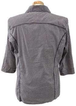 CECIL Herren Hemd Kurzarm weiß, violett, kariert - Gr. L - Bild 3