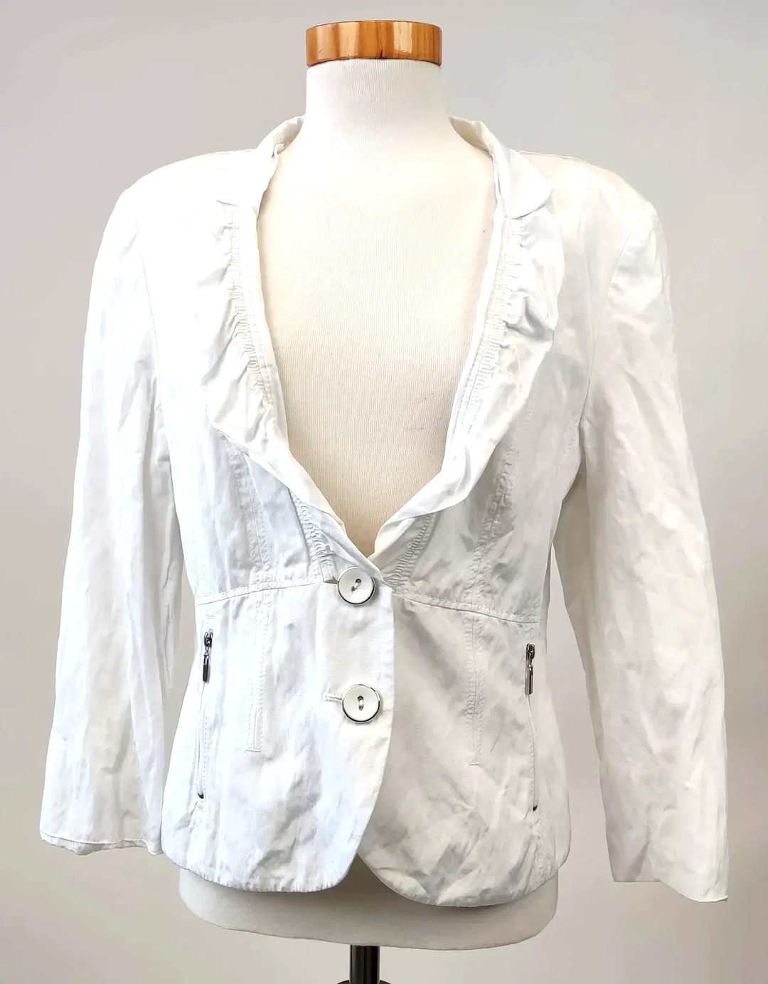 Gerry Weber Damen Blazer weiß - Gr. 38 - Bild 4