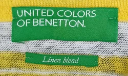 United Colors of Benetton Kindershirt gelb/weiß Gr. XS/ECH - Bild 3