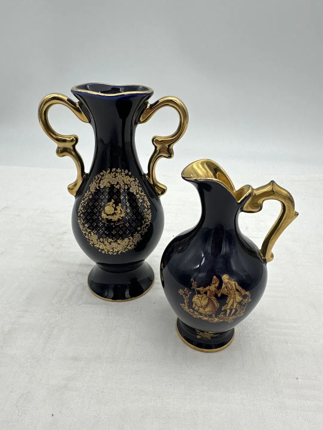 Limoges France - kleine Vase und Kanne Set - Bild 3