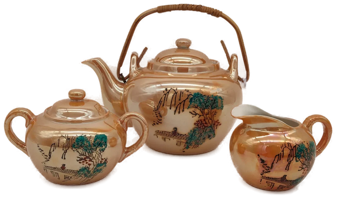 Chinesisches Kaffeegeschirr Sonstige Gold | Orientalischer Glanz – Bild 1