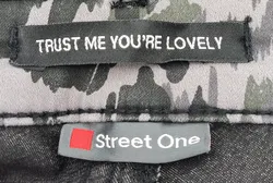 Street One Damenhose, camouflage/grau - Gr. 34 - Bild 3