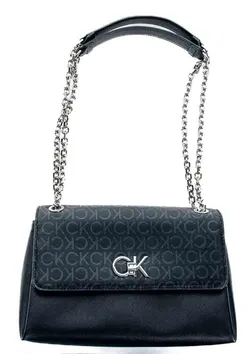 Calvin Klein RE-LOCK Schultertasche schwarz - Bild 1
