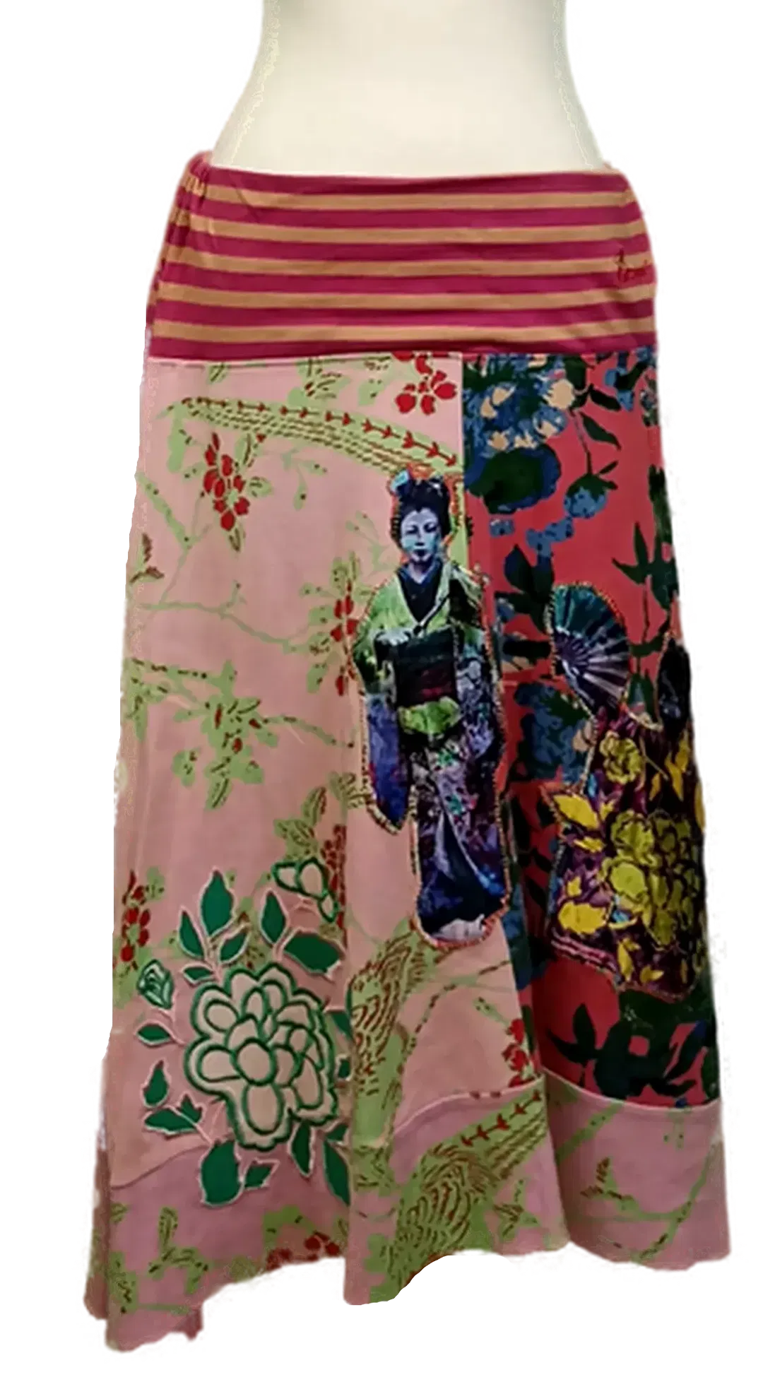 Desigual Damen Midirock mehrfarbig gemustert Gr. XL - Bild 1